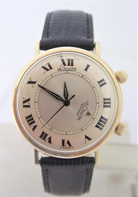 Vintage 10k GF JAEGER-LeCOULTRE Winding MEMOVOX Alarm Watch 1960s Cal.910 (1 of 10)