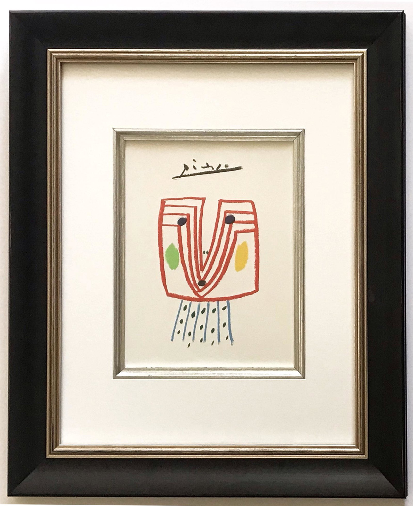 Framed Pablo Picasso Lithograph 145 The Lady 1968 (1 of 2)