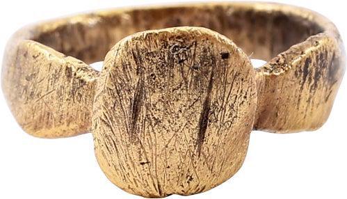 ROMAN SIGNET RING 3RD-6TH C.AD, SIZE 1 1/4 (1 of 4)
