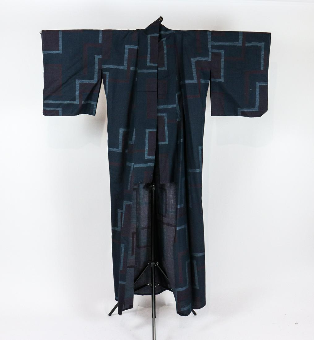 NAVY HEMP KIMONO WITH BELT (1 of 6)