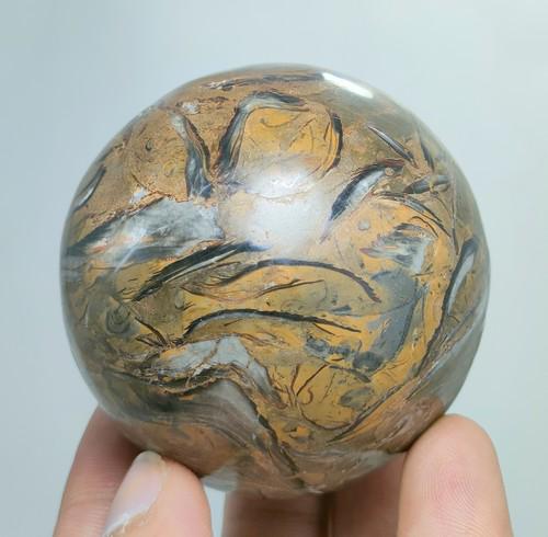 285 Gram Top Quality Natural Fossil Jasper Healing Sphere (1 of 4)