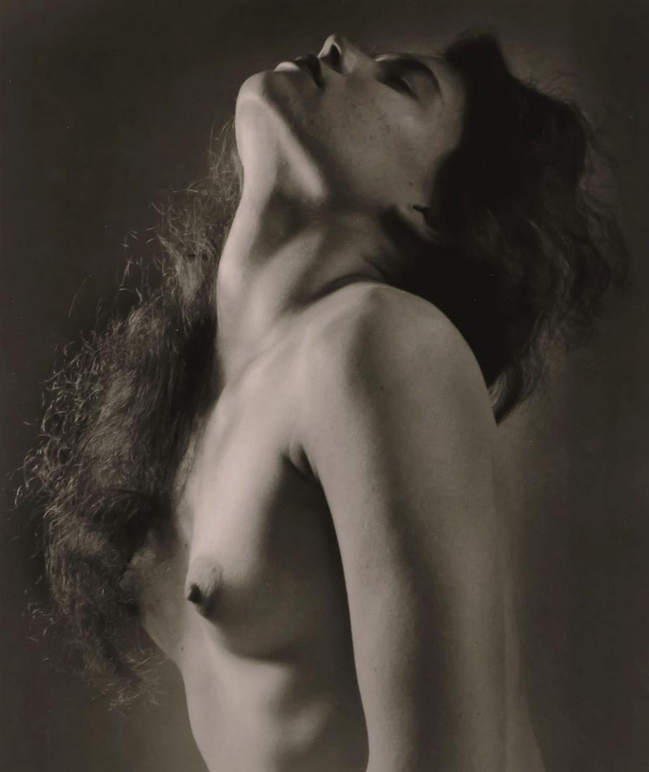 RUTH BERNHARD - Neck Study, 1958: Artist: RUTH BERNHARD Print Title: Neck Study, 1958 Medium: Authentic Vintage Duotone Photoengraving Printed in USA in 1980’s Image Size approx: 9 x 7” Ruth Bernhard (1905 – 2006), w