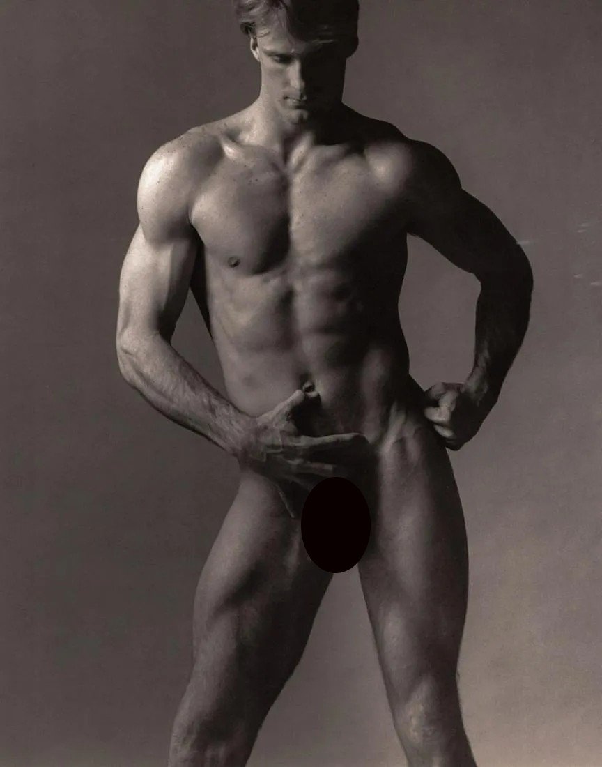 KEN HAAK - Male Nude ,1983: Artist: KEN HAAK Print Title: Male Nude, 1983 Medium: Tri-tone Photo-lithographs (Limited edition of 5000) Printed in the 1980â€™s, in the US Image size (inches) approx. 11 x 9” Ken Haak(19