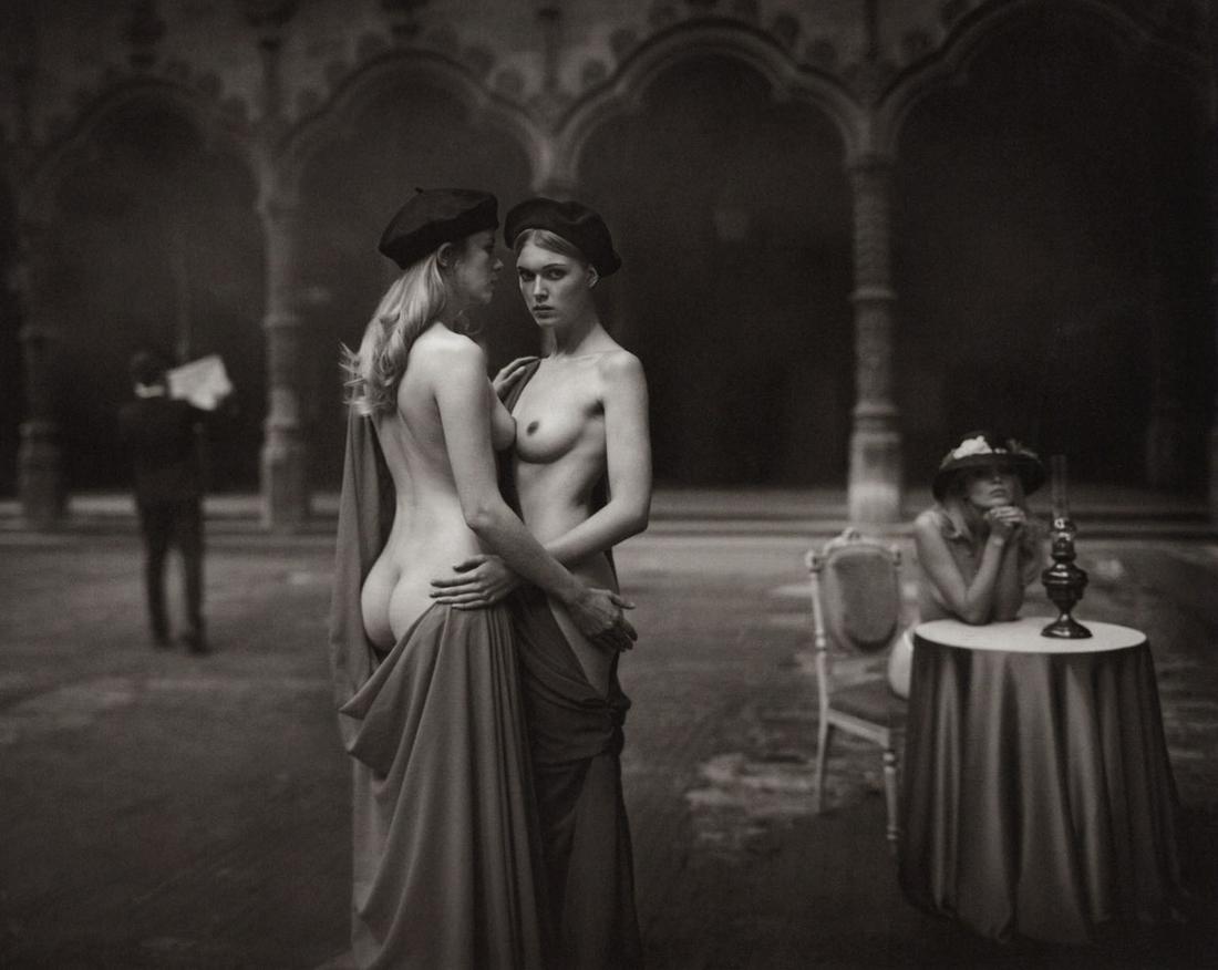 MARC LAGRANGE - Delvaux’s Dream: Artist: MARC LAGRANGE Print Title: Delvaux’s Dream Printing Date: 2010s Medium: Duotone Photo-lithograph Printed in: Italy Image Size: approx. 8 x 9.5” Note: COAs included. Reserve: $40.00