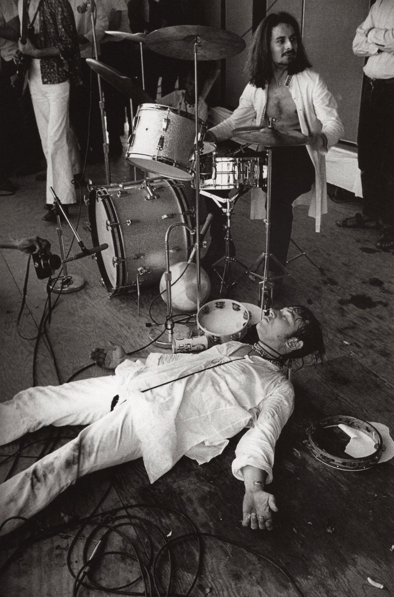 JIM MARSHALL - Eric Burdon at the Newport Pop Fest., 1968: Artist: JIM MARSHALL Print Title: Eric Burdon at the Newport Pop Fest., 1968 Printing Date: 1990’s Medium: Duotone Photo-lithograph Printed in: Italy Image Size: approx. 8.5 x 5.5” Jim Mar