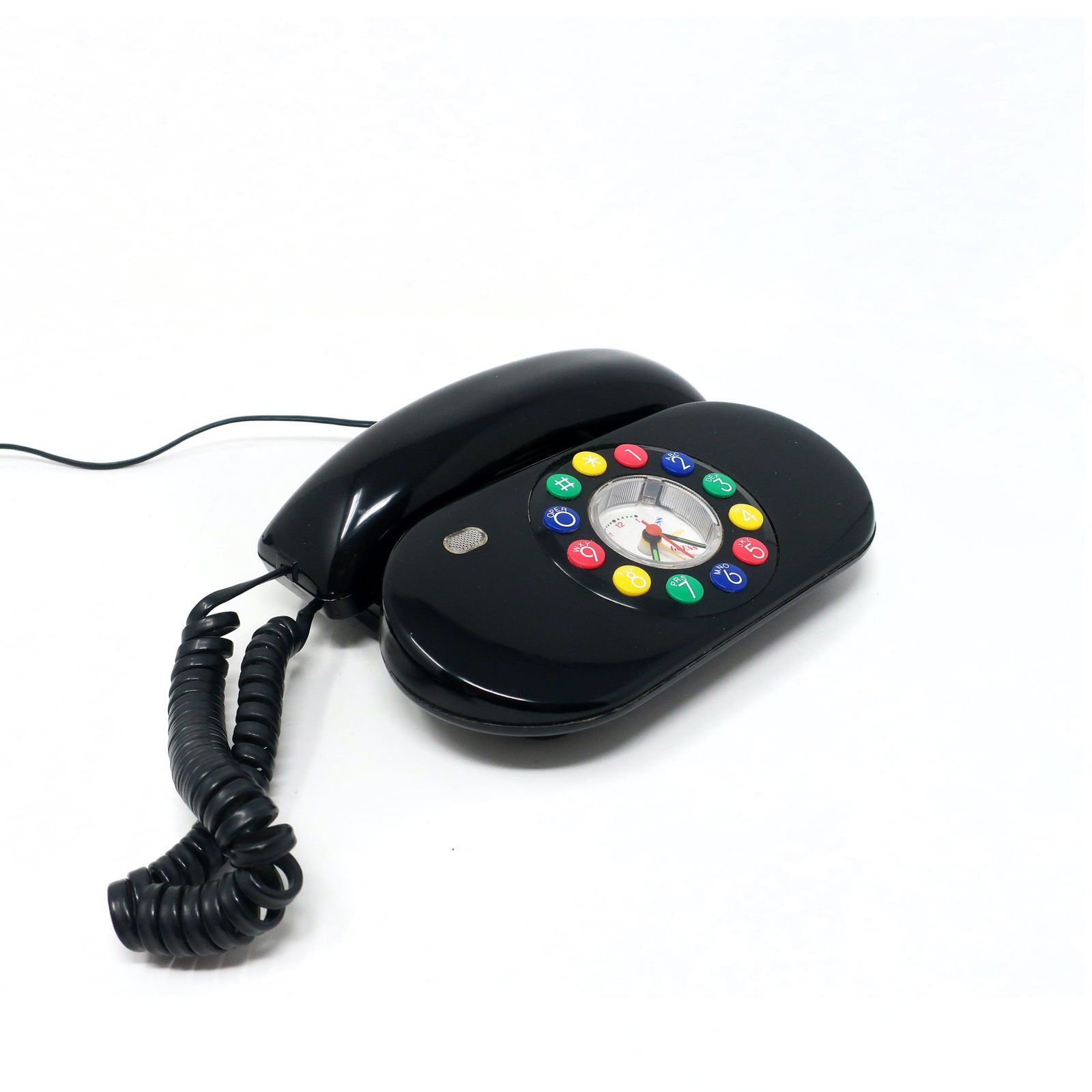 1980s Black Guess Jeans Telephone & Alarm Clock (1 of 5)