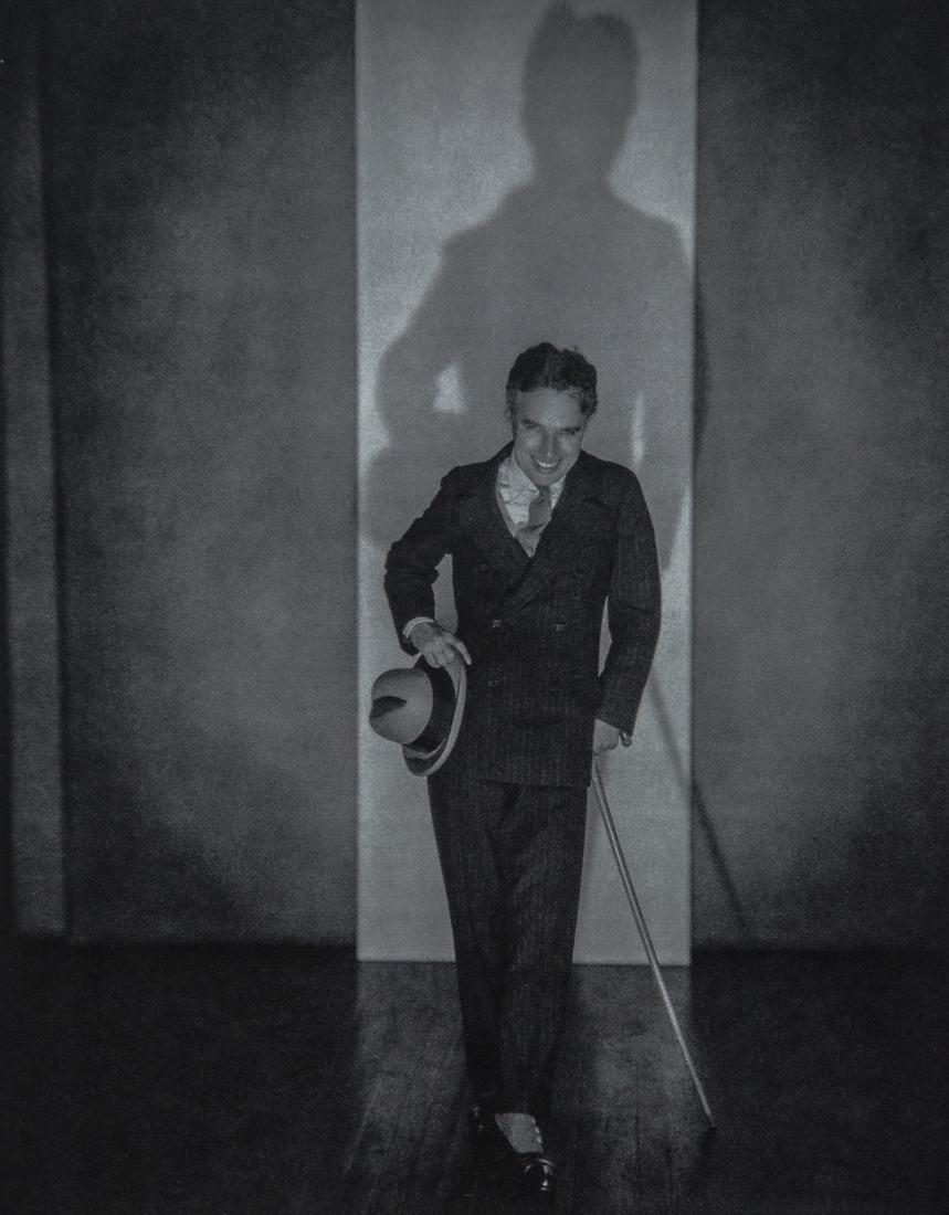 EDWARD STEICHEN - Charlie Chaplin, New York, 1925: Artist: Edward Steichen Title: Charlie Chaplin, New York, 1925 Medium: Sheet Fed Gravure, 1963, Switzerland Dimensions: 7.4x9.4" Description: Heat Wax Mounted on 12x16" Conservation Board Artist Bio:
