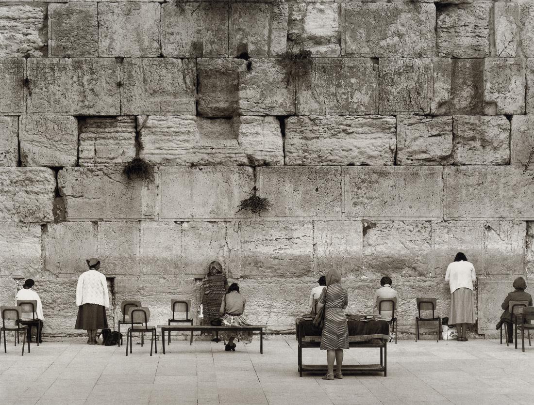 MAX YAVNO - Wailing Wall, Women's Section: Artist: Max Yavno Title: Wailing Wall, Women's Section Medium: Photo Litho, 1981, USA Dimensions: 10.25x7.8" Description: Heat Wax Mounted on 11x14" Conservation Board Artist Bio: Max Yavno (1911-1985