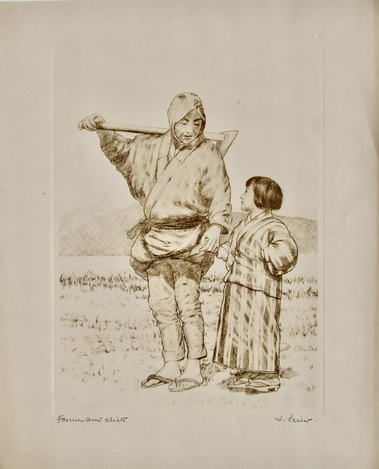 Willy Seiler: Farmer and Child (1 of 2)