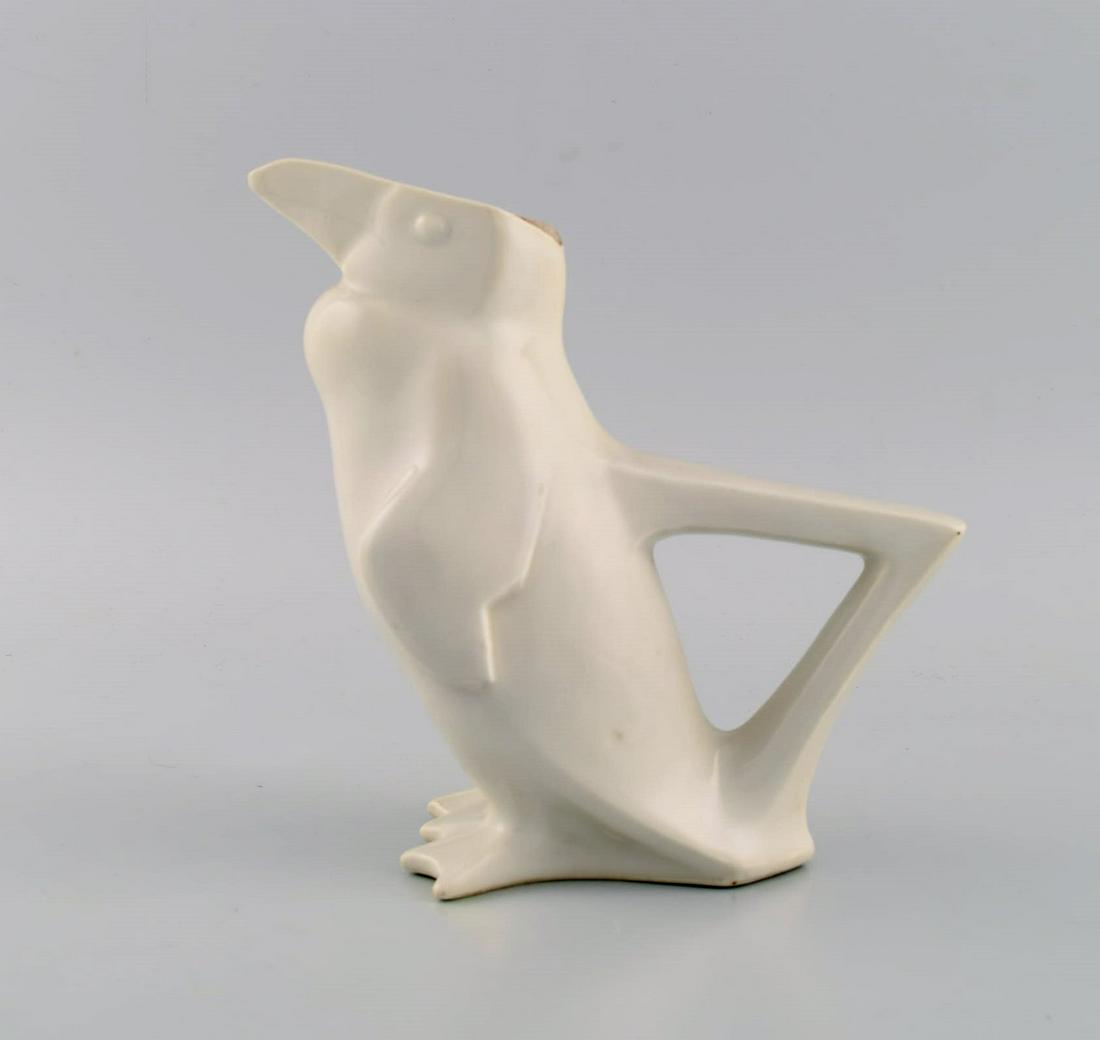 Edouard Marcel Sandoz (1881-1971), Switzerland. Unique jug modeled as a penguin. 1930s. (1 of 7)
