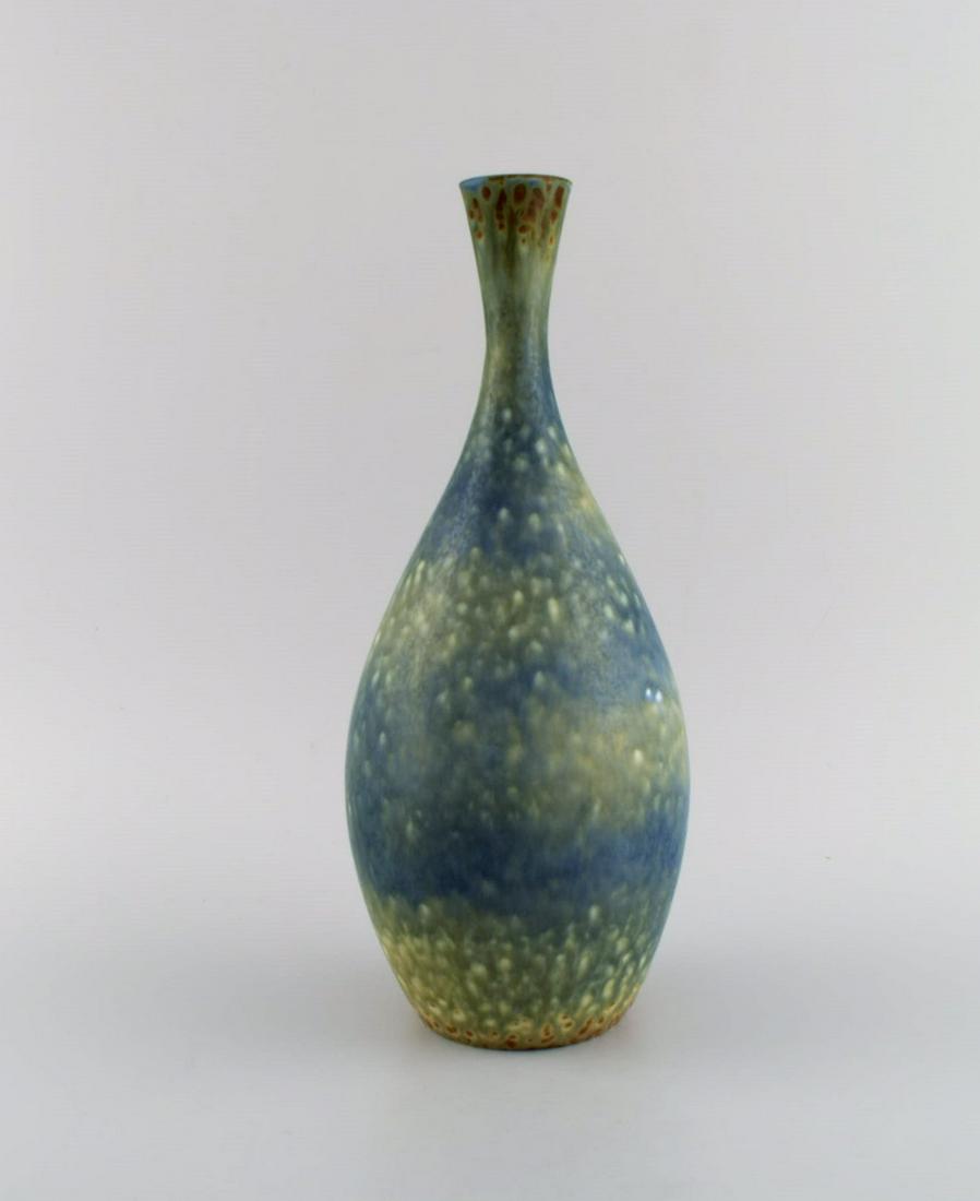 Carl Harry Stålhane (1920-1990) for Rörstrand. Vase in glazed ceramics. Beautiful glaze in (1 of 7)