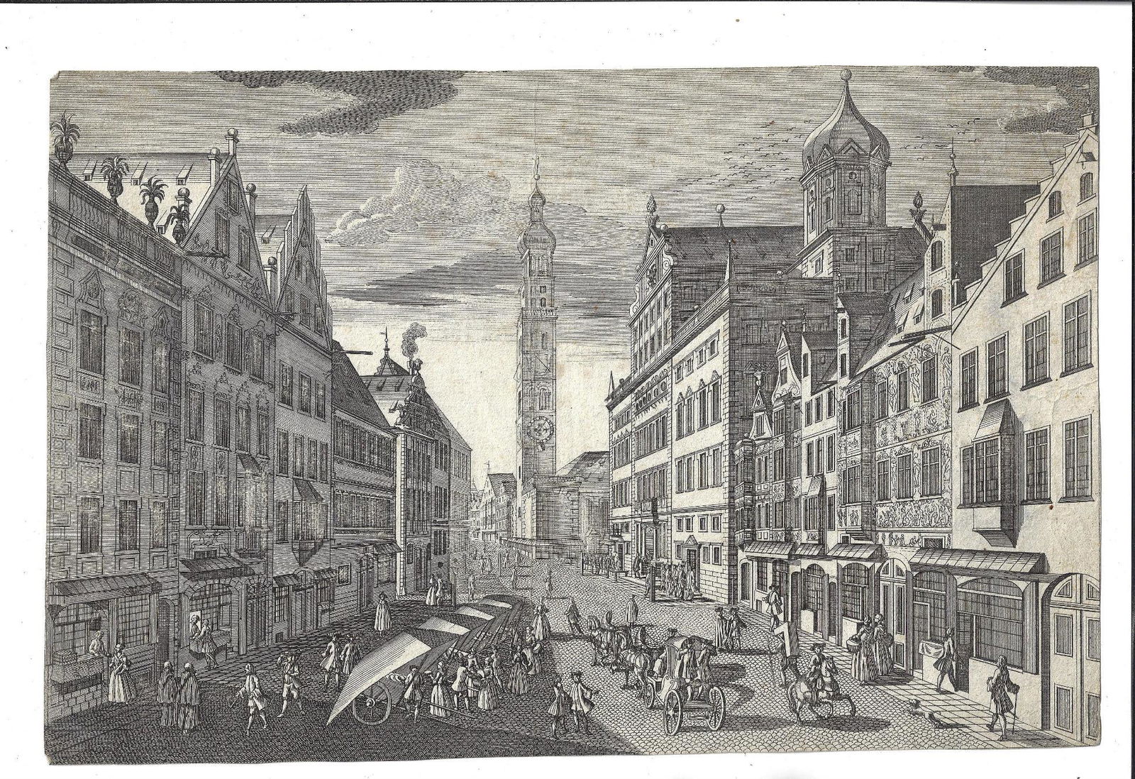 1750 Engraving Augsburg Town Hall (1 of 1)