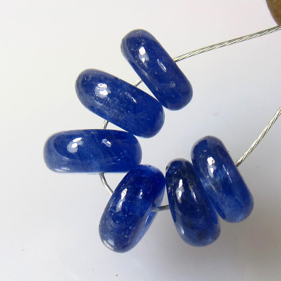 8.12 Ctw Natural 6 Blue Sapphire Round Beads (1 of 2)