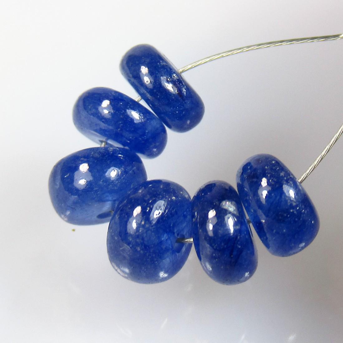 9.20 Ctw Natural 6 Blue Sapphire Round Beads (1 of 2)