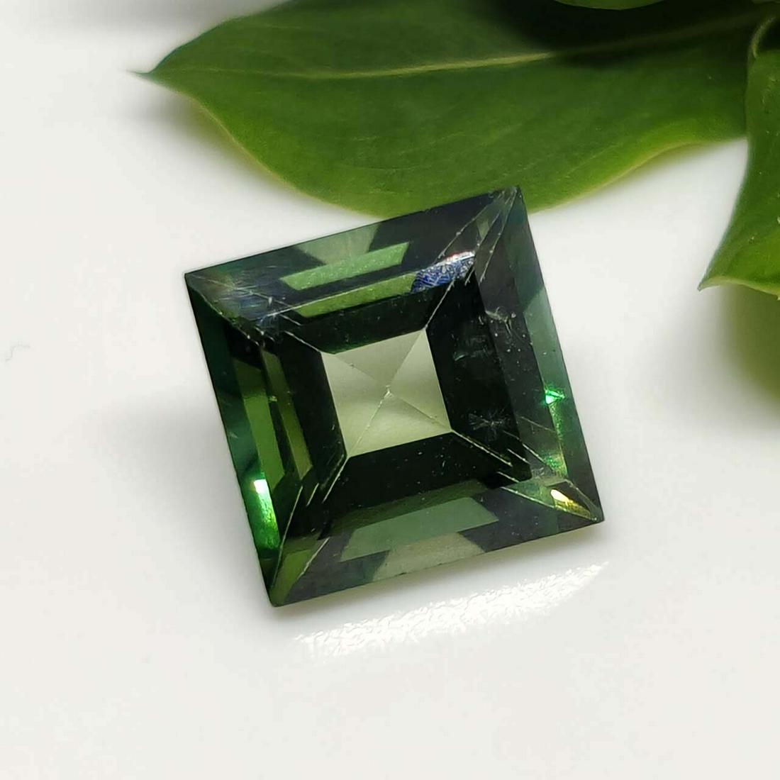 3.30 ct Rare Natural Emerald Envy Topaz Heart-Top Grade (1 of 4)