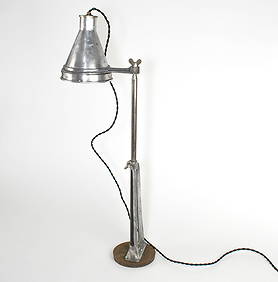 FRENCH INDUSTRIAL BESPOKE LAB FACTORY LAMP HELUX gallery (1 of 3)