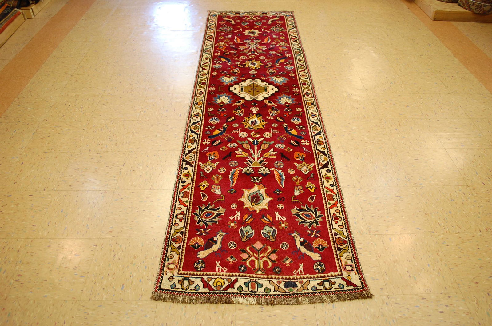 Persian SHIRAZ QSHKAI RUNNER ORIENTAL RUG2'10" x 10' (1 of 9)