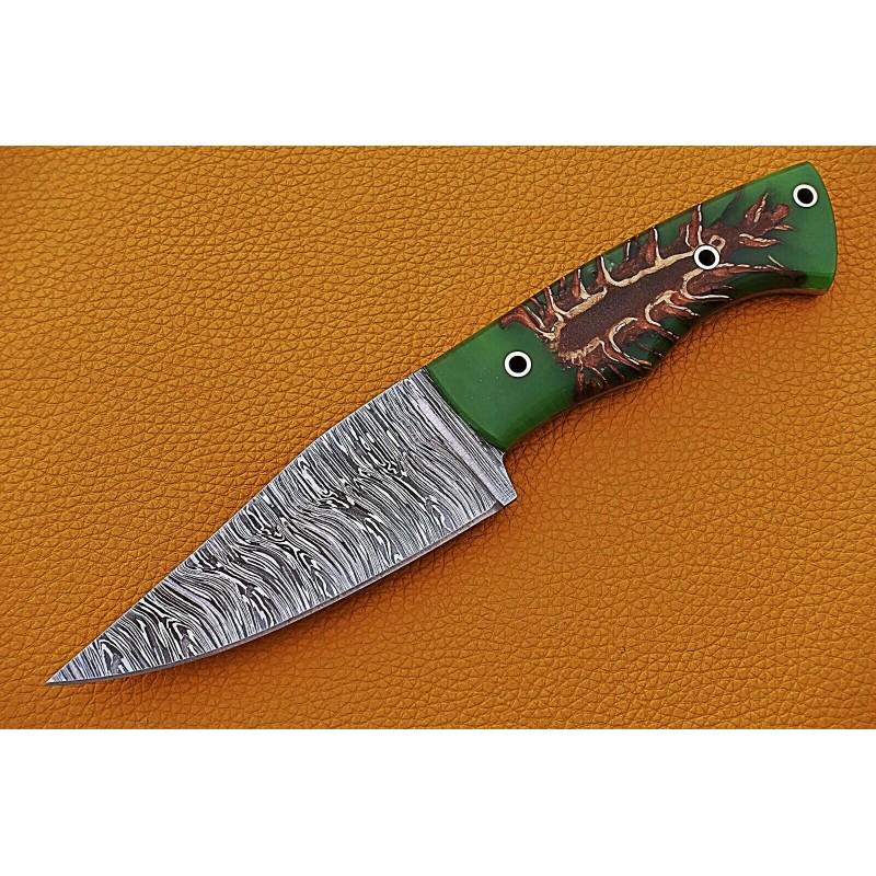 Exclusive pattern damascus steel knife handmade work (1 of 5)