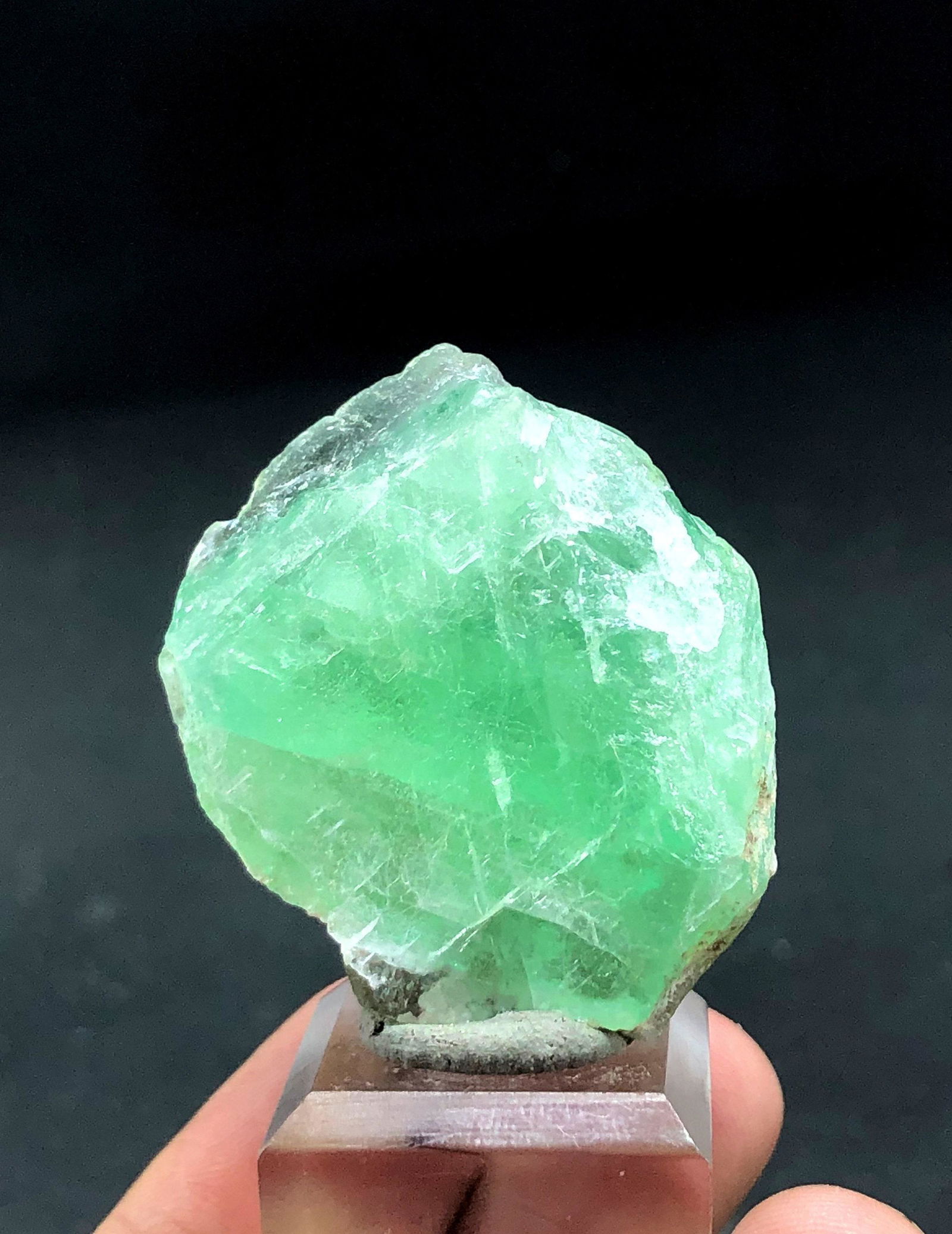 Green Fluorite Specimen , Cubes Fluorite Fine Bluish Phantom Flourite Crystal From Skardu - 50 Gram (1 of 4)