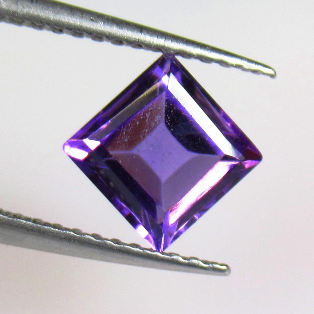 1.20 Ctw Natural Purple Amethyst Square Cut (1 of 2)