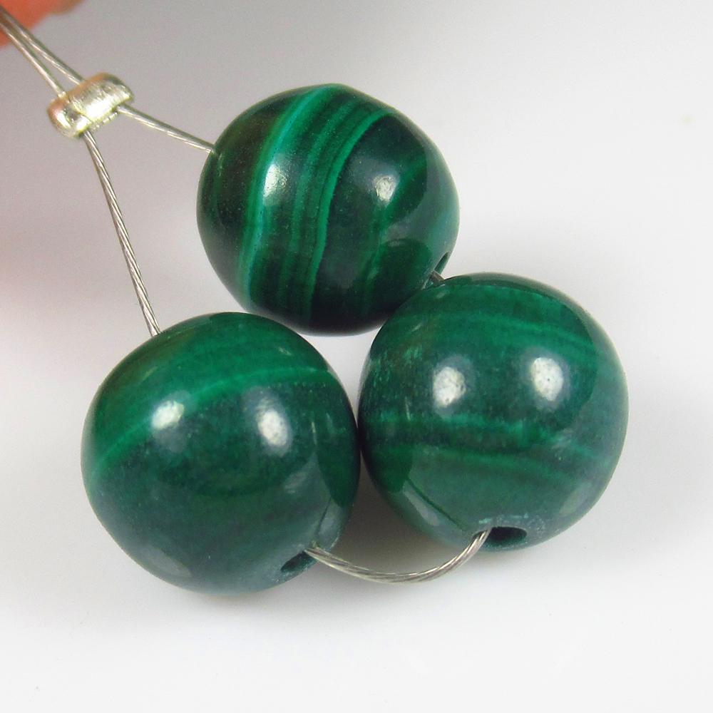 Natural Malachite Beads - 13.96 Ct (1 of 2)