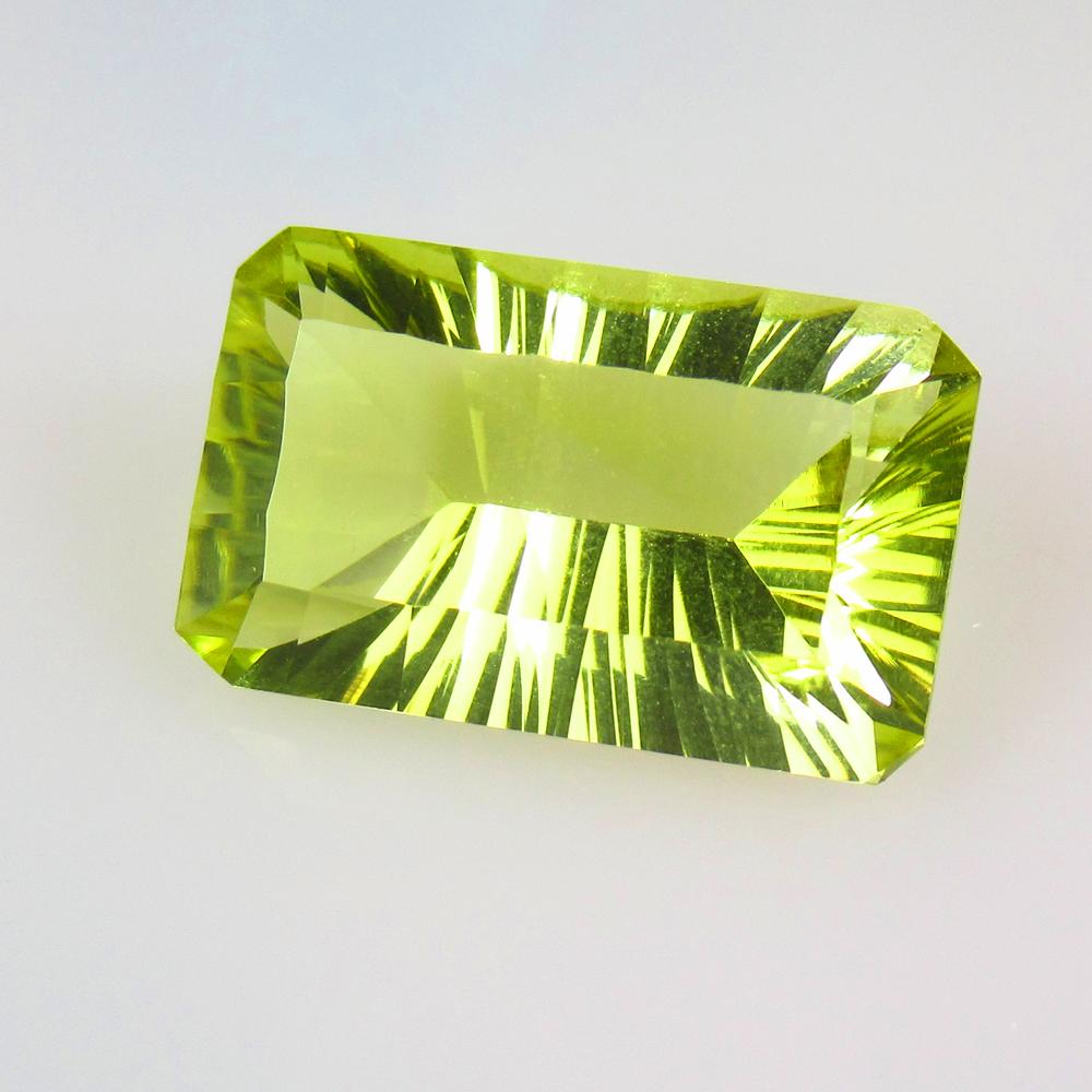 7.82 Ctw Natural Lemon Quartz Octagon Concave Cut: No Reserve! Title: 7.82 Ctw Natural Lemon Quartz Octagon Concave Cut Stone Clarity: VVS Gemstones: Natural Lemon Quartz Carat Weights: 7.82 Size/Dimensions: 16.30 x 10.00 x 6.80 mm Additional Informat