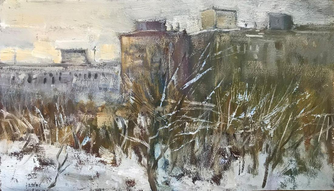 Oil painting City landscape Unknown artist (1 of 11)