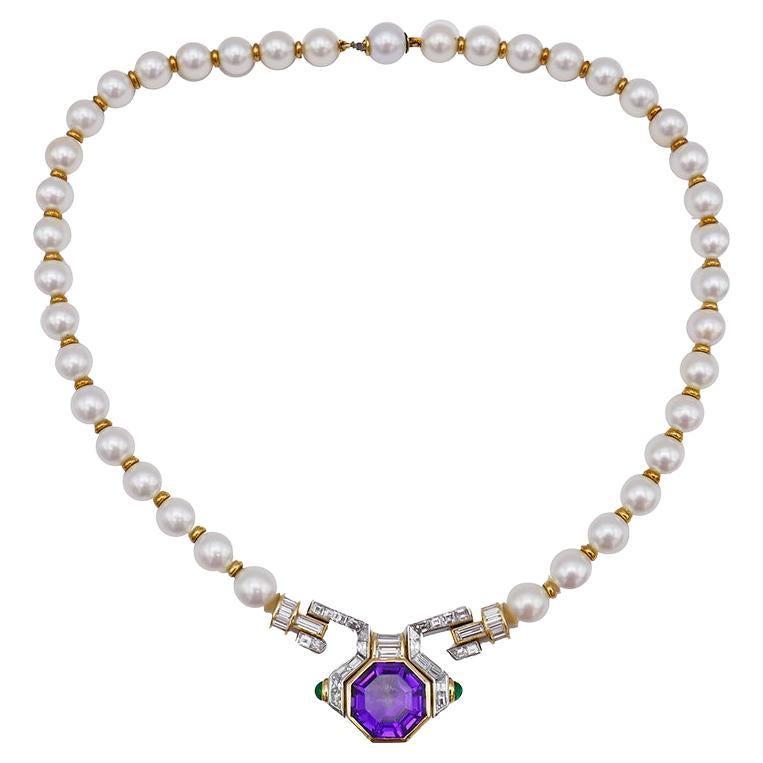 Bulgari pearl online necklace