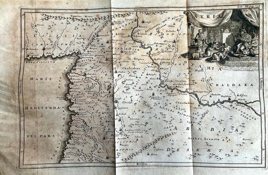 Ancient Syria and Phoenician coast, RARE , 1701-1706 by Christoph Cellarius (1 of 3)