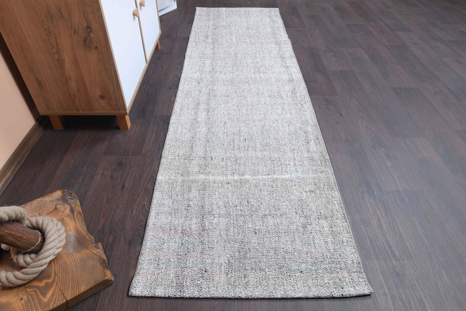 2.4x8.0 Ft Turkish Kilim Antique Rug: Title: 2.4x8.0 Ft Turkish Kilim Antique Rug Date/Period: 1960 - 1970 Origin: Turkey Dimension: 2.4x8.0 ft. (73x245 cm) Materials: Wool and Cotton Provenance: This one-of-a-kind Vintage Flatweave Carpe