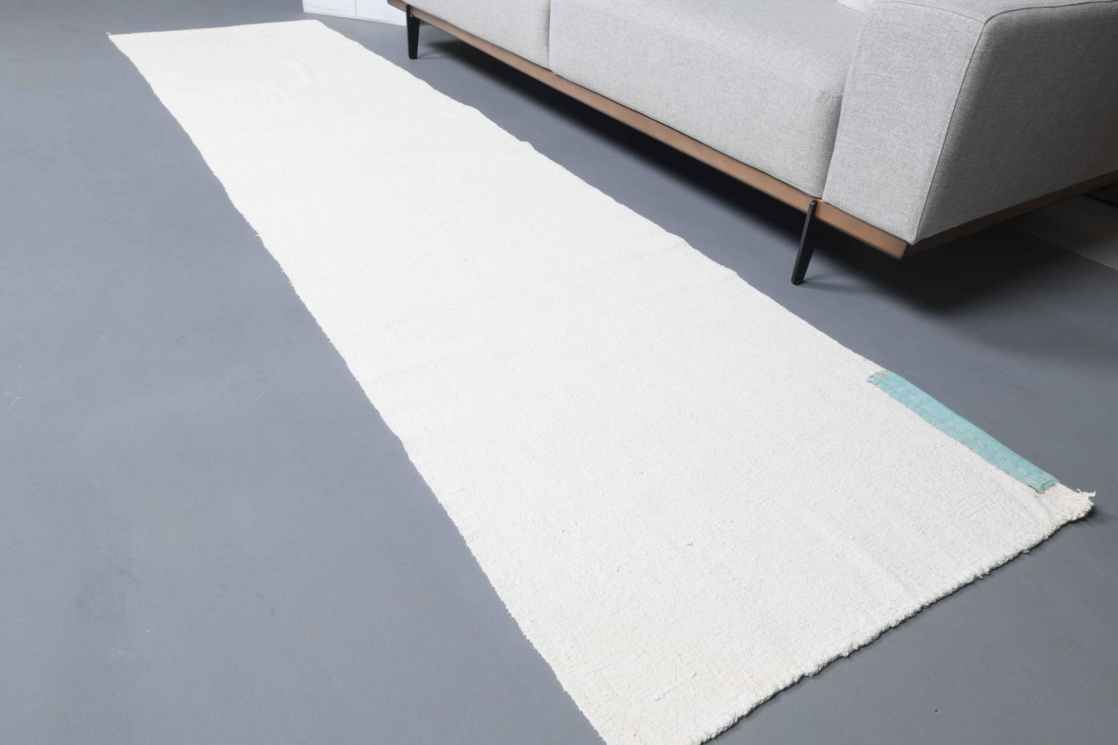 2'5 x 10'1 Ft Turkish Kilim Antique Rug: Title: 2'5 x 10'1 Ft Turkish Kilim Antique Rug Date/Period: 1960 - 1970 Origin: Turkey Dimension: 2'5 x 10'1 ft ║ 77x308 cm Materials: Wool and Cotton Provenance: This one-of-a-kind Vintage Flat