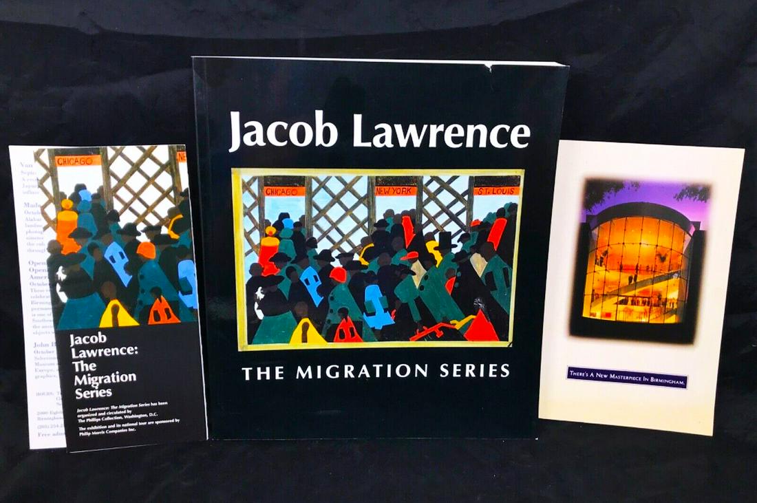 Jacob Lawrence: The Migration Series Signed 1st Edition: Title: Jacob Lawrence: The Migration Series Signed 1st Edition Author: Jacob Lawrence Date: 1993 Publisher: The Rappahannock Press/ The Phillips Collection Edition: 1st edition Additional Info: Lovely