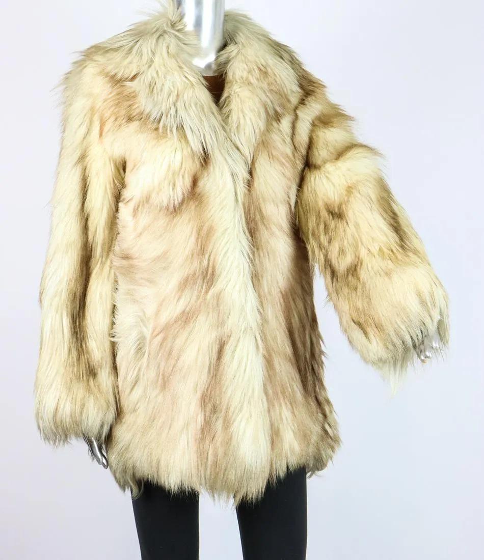 BLUE FOX FUR JACKET EU: M; US: 12 (1 of 9)