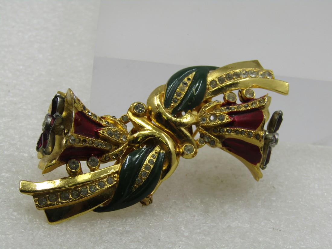 Vintage Coro Enameled Bellflower Trembler Duette, 1930's-1940's (1 of 8)