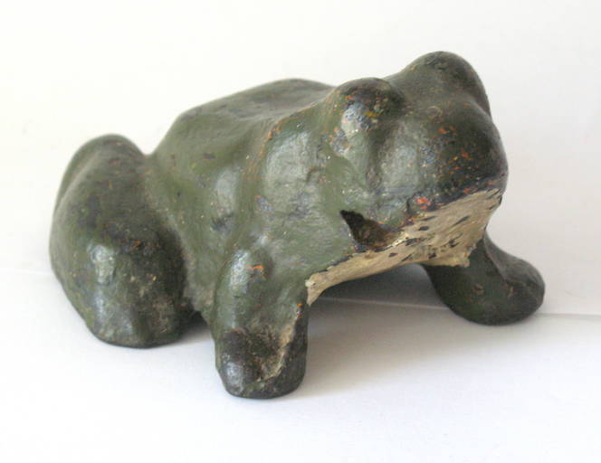 Vintage Cast Iron Frog Doorstop.