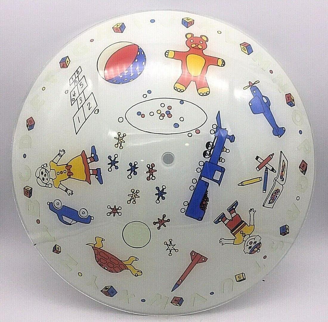 MCM Space Age GLOW IN DARK GLASS CEILING Mount SHADE (1 of 5)