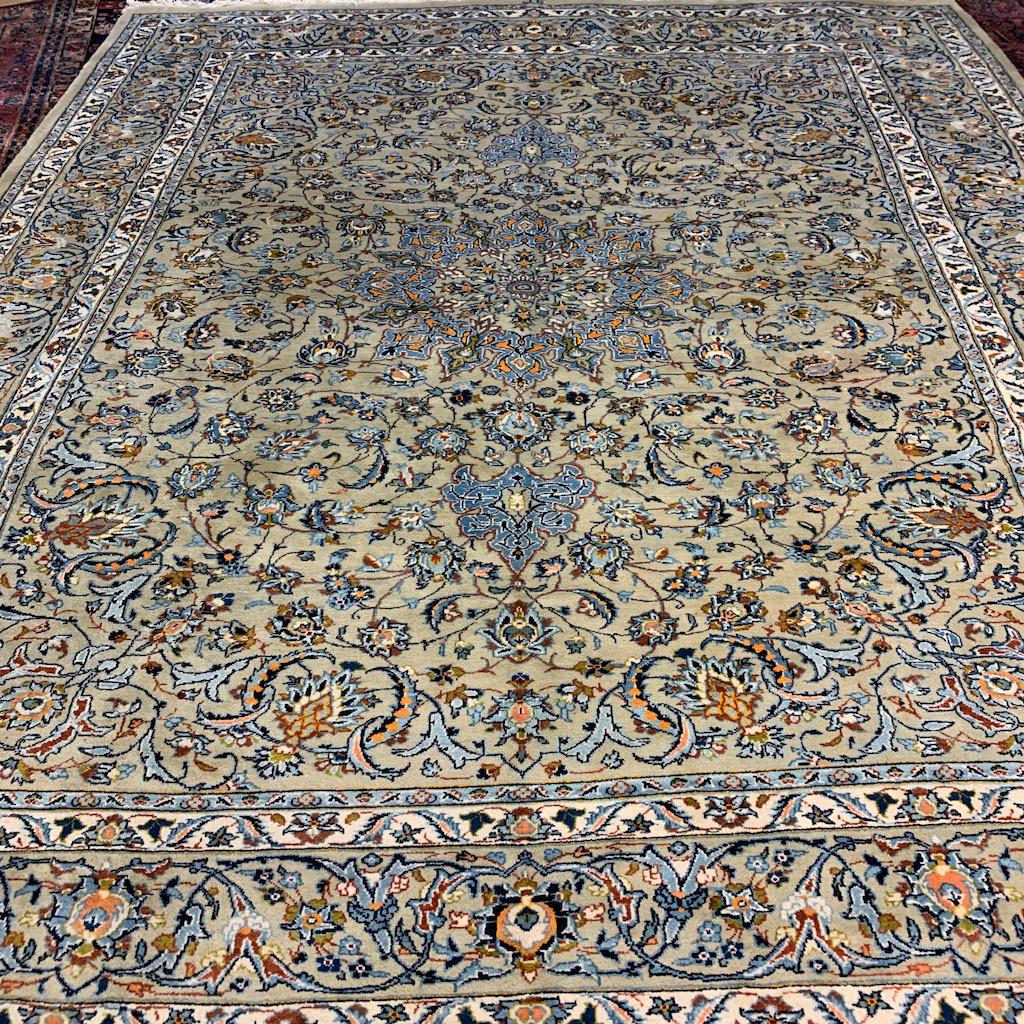 Hand Knotted Persian Kashan Rug 11.8x8.2 ft (1 of 12)