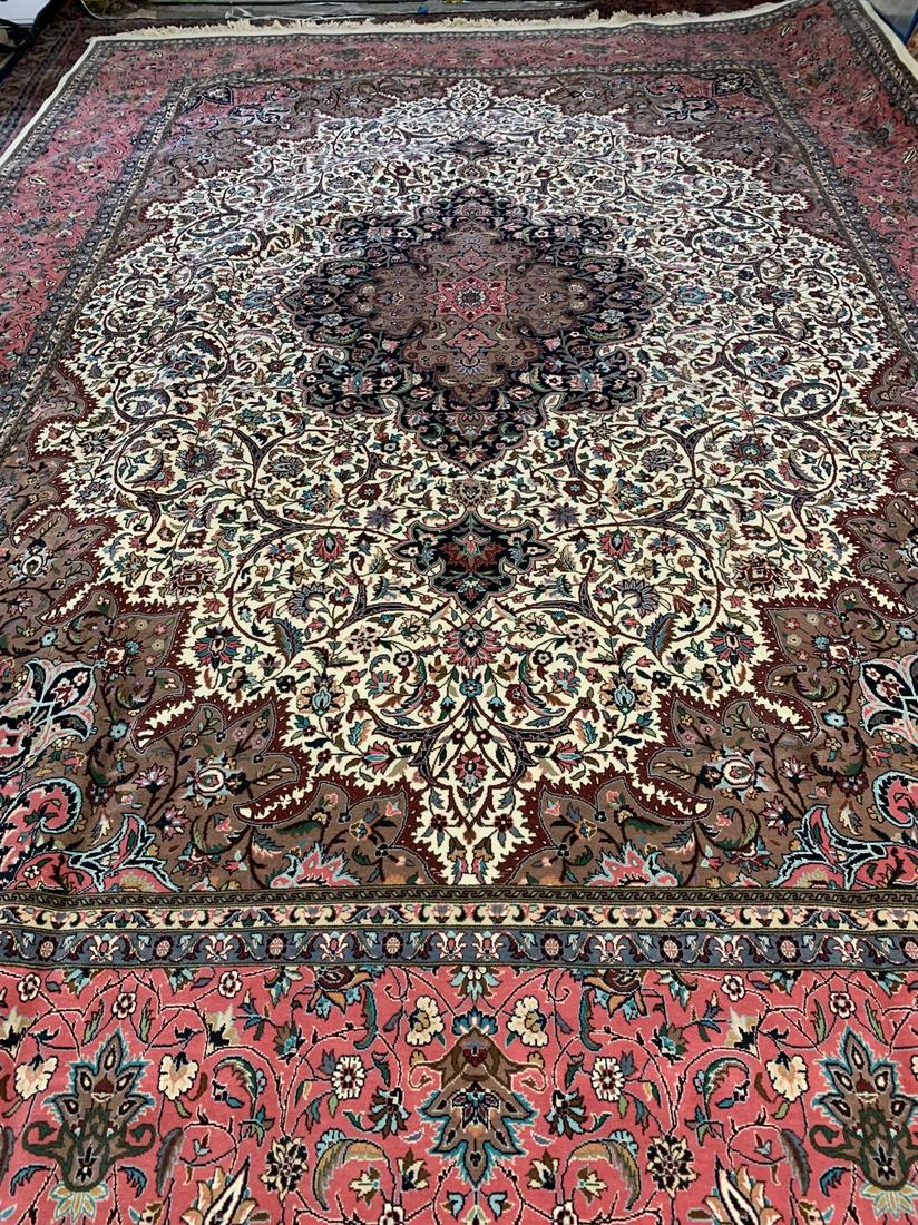 Hand Knotted Persian Tabriz Rug 10.1x14.8 ft (1 of 10)