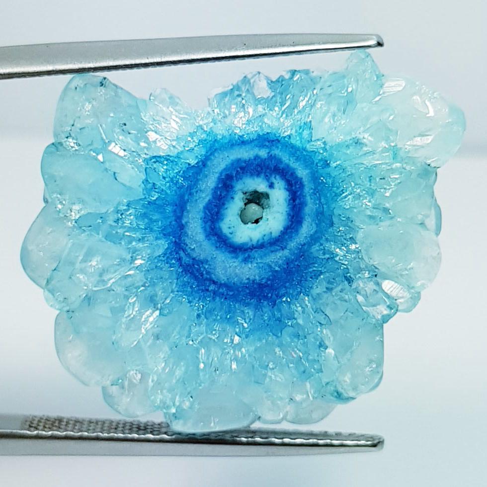 21.80 ctz" Fine Collection NaturalBlue Solar Fossile (1 of 4)