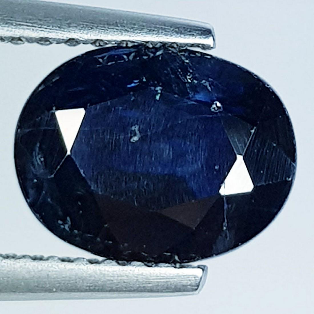 2.06 Ctz Natural Blue Sapphire: No Reserve! Title: 2.06 Ctz Natural Blue Sapphire Color/Clarity: Blue / VS Gemstones: Sapphire Carat Weights: 2.06 Size/Dimensions: 9.00 x 7.00 x 4.00 Additional Info: Oval / Burma Shipping: Domes