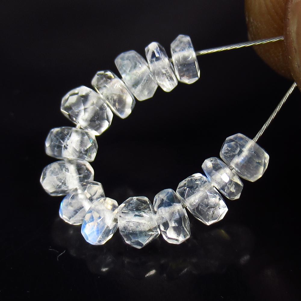 3.00 Ctw Natural 14 Blue Moonstone Round Beads: No Reserve! Title: 3.00 Ctw Natural 14 Blue Moonstone Round Beads Stone Clarity: Translucent Gemstones: Natural Moonstone Beads Carat Weights: 3 Size/Dimensions: 3.40 - 4.00 mm / 14 Pc's Additional In