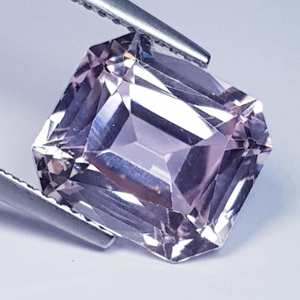 6.00 ctz " Rare Radiant Cut " Natural Pink Kunzite (1 of 4)