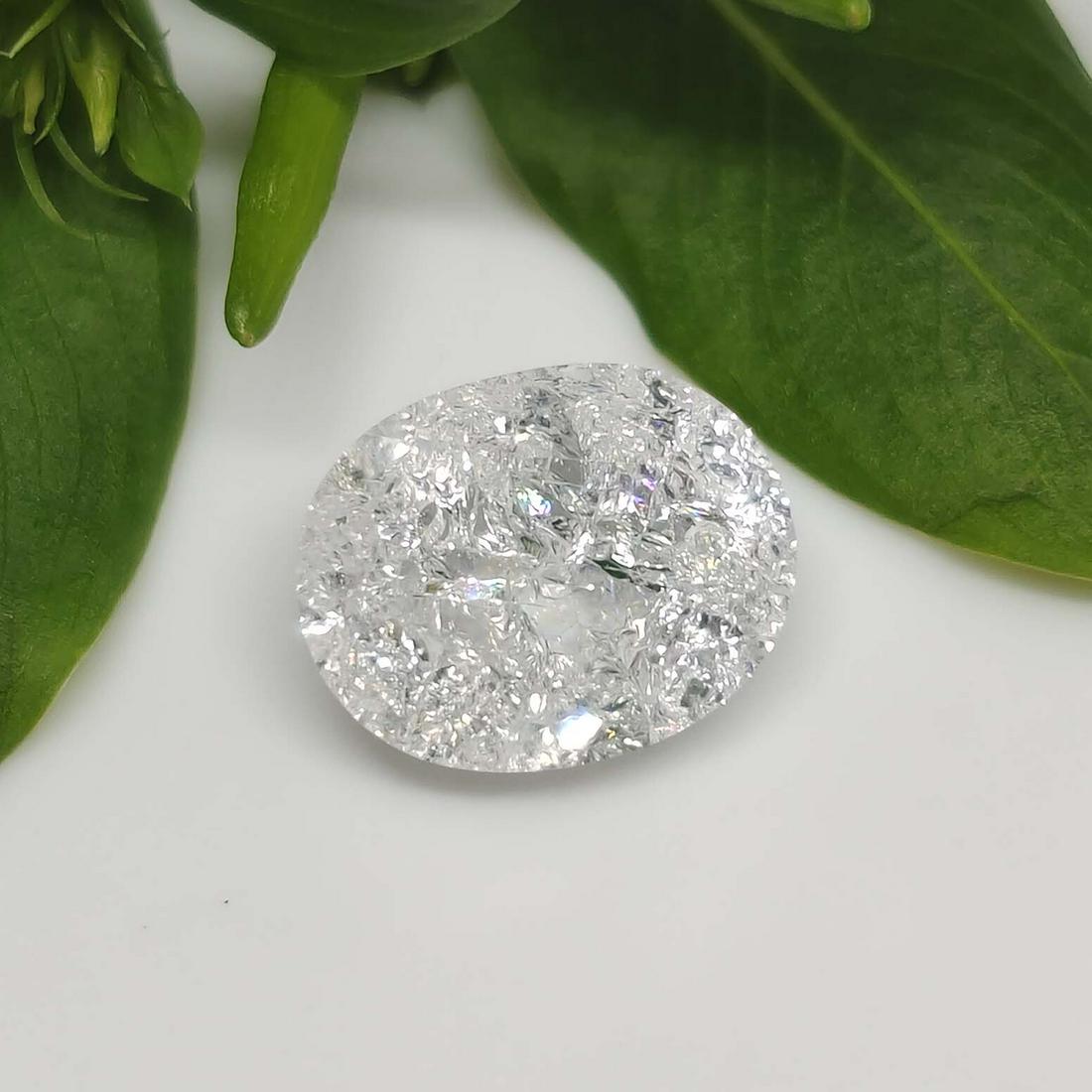 2.50 ct Rare Natural White Crackled Quartz (1 of 1)