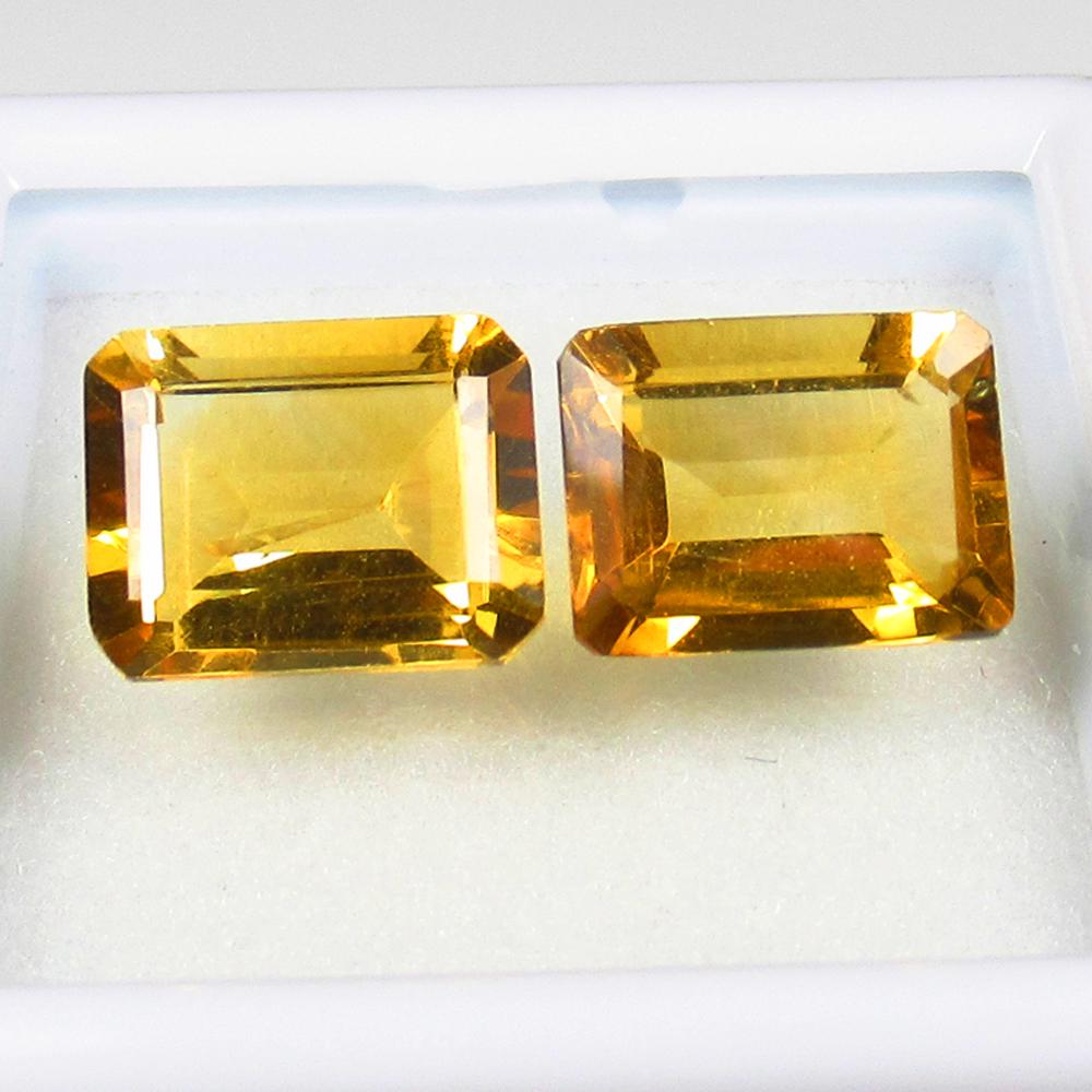 Natural Citrine Pair - 4.08 Ct (1 of 2)