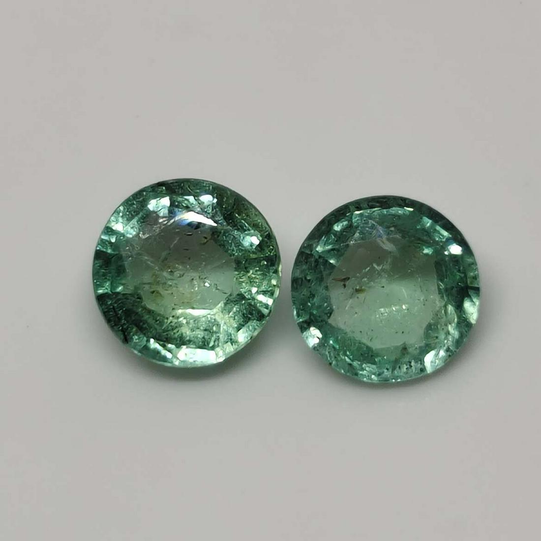 1.55 ct Natural Zambian Emerald Pair (1 of 1)