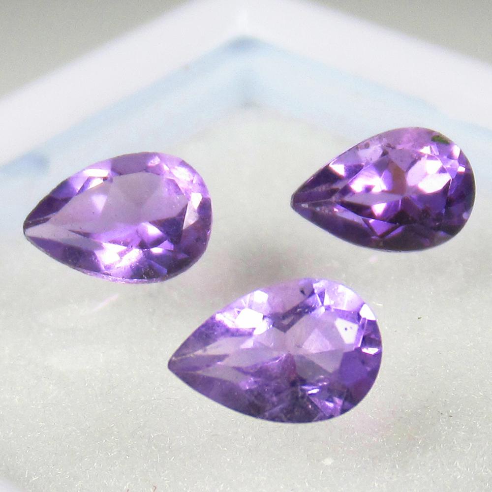Natural Purple Amethyst Set - 1.21 Ct (1 of 2)