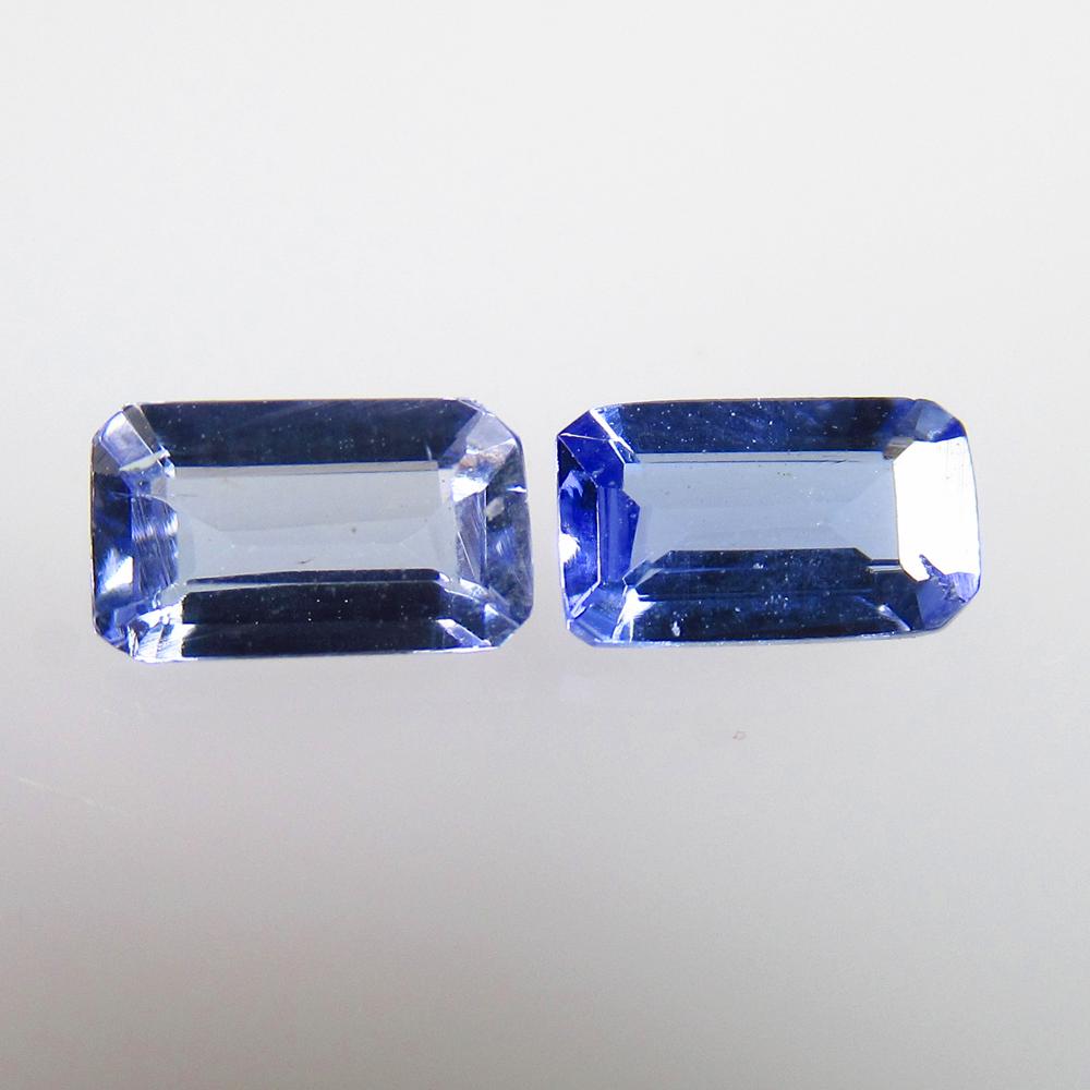 0.51 Ctw Natural Tanzanite Octagon Pair: No Reserve! Title: 0.51 Ctw Natural Tanzanite Octagon Pair Stone Clarity: VVS Gemstones: Natural Tanzanite Carat Weights: 0.51 Size/Dimensions: 5.00 x 3.00 x 2.00 mm / 2 Pc's Additional Information: T