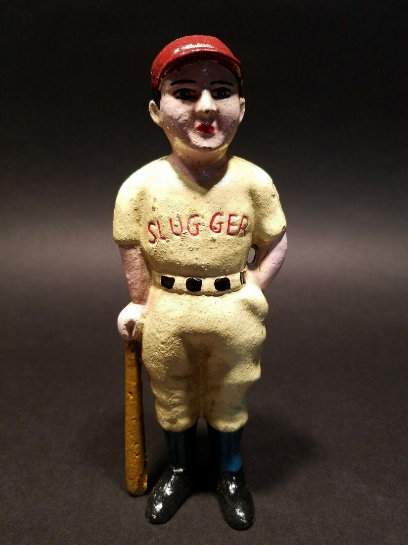 Cast Iron Slugger Coin Bank Baseball Player (1 of 12)