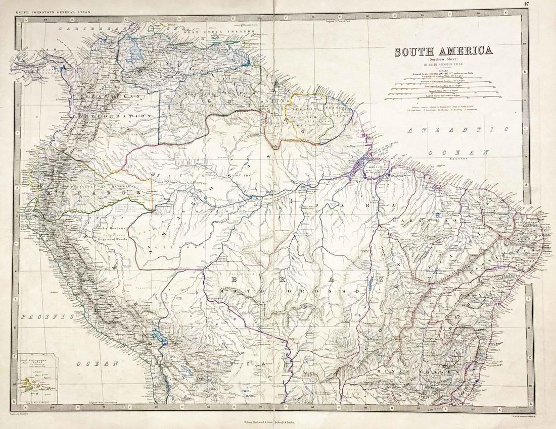 Johnston: Northern South America with Galapagos Inset (1 of 1)