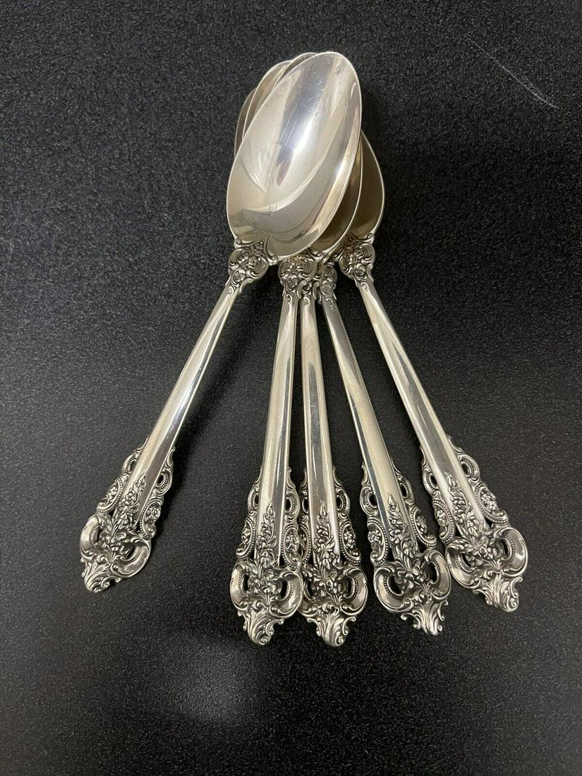 1 Wallace Grande Baroque Sterling 6 7/8â€ Oval Soup Spoon: sale is for 1 spoon multiples available 6 7/8 '' very good vintage condition Reserve: $85.00 Shipping: Domestic: Free shipping to anywhere within the contiguous U.S. International: Foreign shipping ra